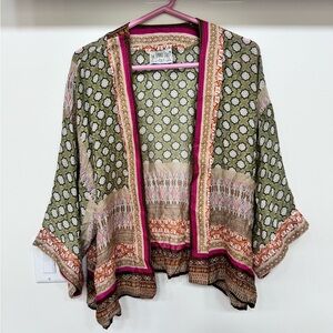 Bohemian Green and Pink Jacket